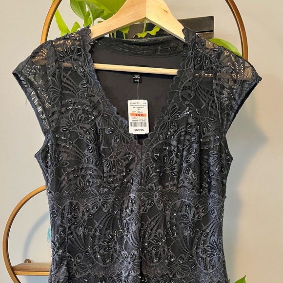 *NEW* Grey Dress with Sequins - Picture 2 of 3
